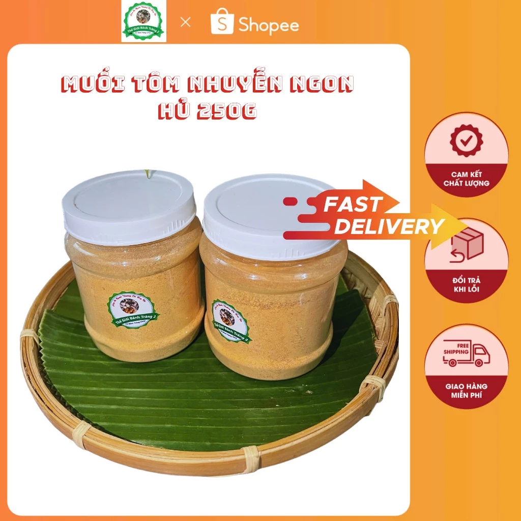 Muối nhuyễn tôm Tây Ninh hủ 250gr hàng loại 1 thơm ngon!