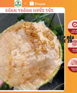 (Túi zip500gr) bánh tráng mỏng trộn muối tỏi SIÊU HÀNH PHI siêu ngon !!!